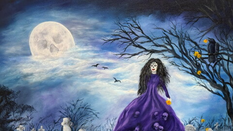 Cheryl Owen-Wilson, “Gathering Lost Souls,” Oil on Canvas