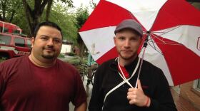 George Ahearn and Beau Richards both work in downtown Bothell and say the fire there has left them with many questions.