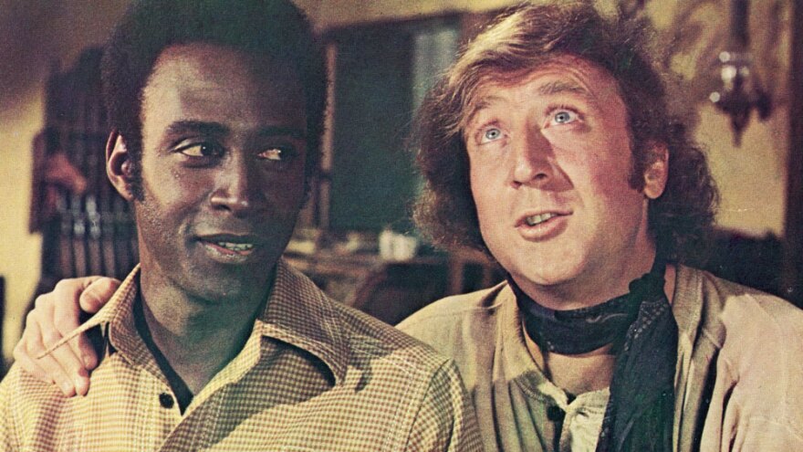 Cleavon Little and Gene Wilder in 1974's <em>Blazing Saddles.</em>