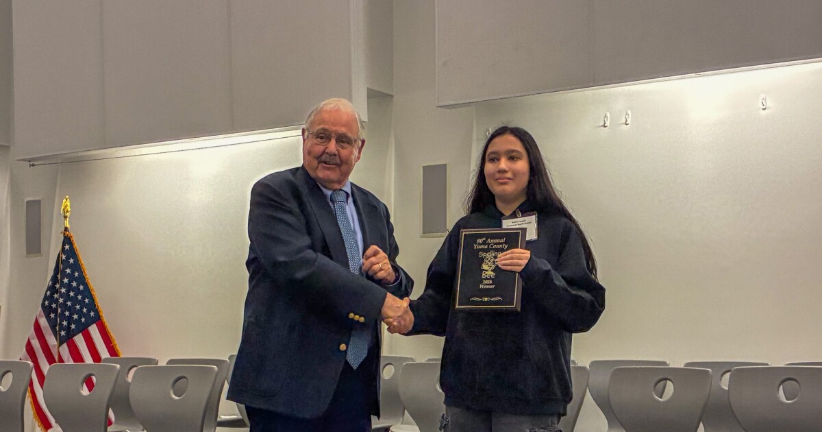 Persistence pays off for Centennial student at Yuma County Spelling Bee