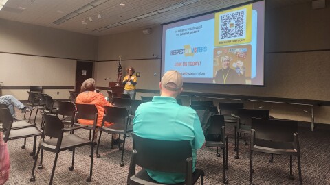 A town hall held by Respect MO Voters in Springfield, Mo. on January 8, 2026.