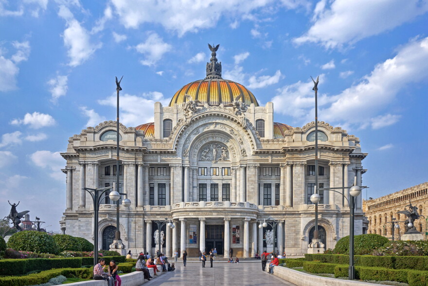 Mexico's Palacio de Bellas Artes, where Duke Ellington performed in 1968.