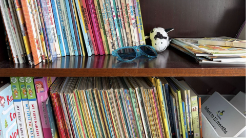 Pictured are some books from Dolly Parton’s Imagination Library. “The books are really amazing,” Hagley said.
