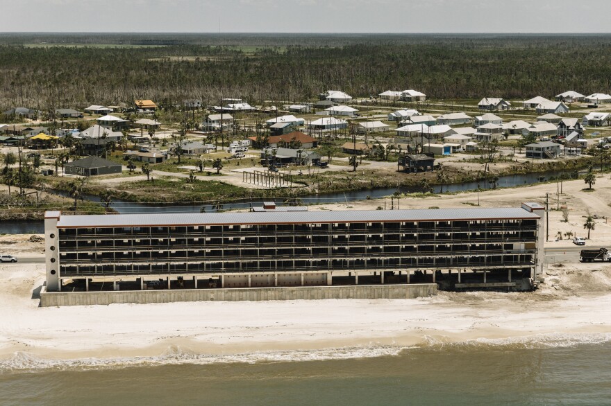 Rebuilding has begun on El Governor Motel on Mexico Beach.