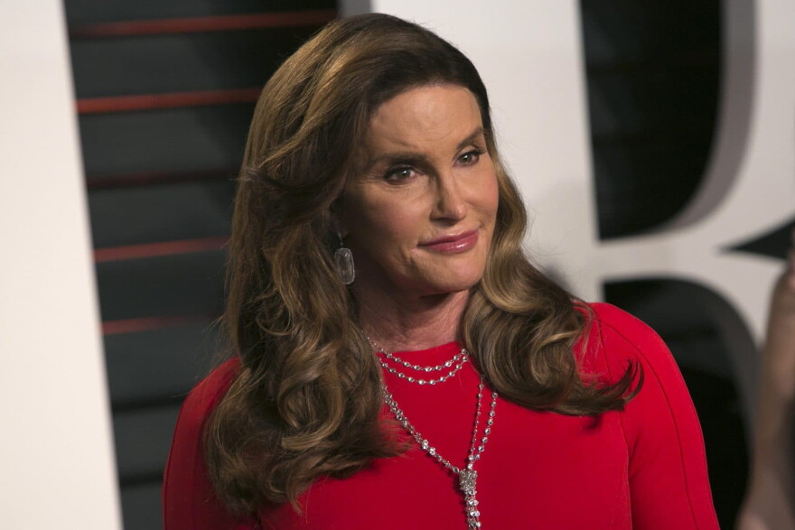 Caitlyn Jenner at the 2016 Vanity Fair Oscar Party in Beverly Hills, Calif., in February 2016. (Adrian Sanchez-Gonzalez/AFP/Getty Images)