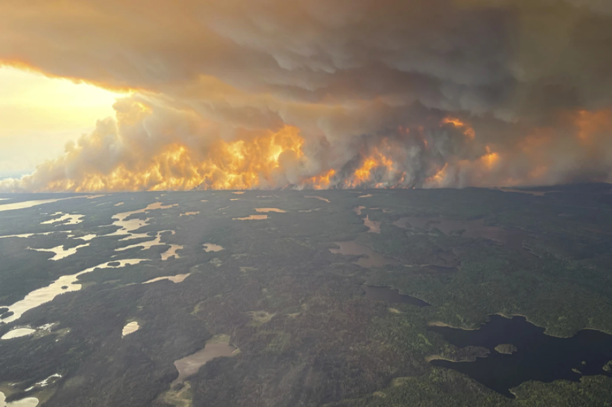Smoke from massive wildfires in Canada increase the particulate level in Kentucky air.