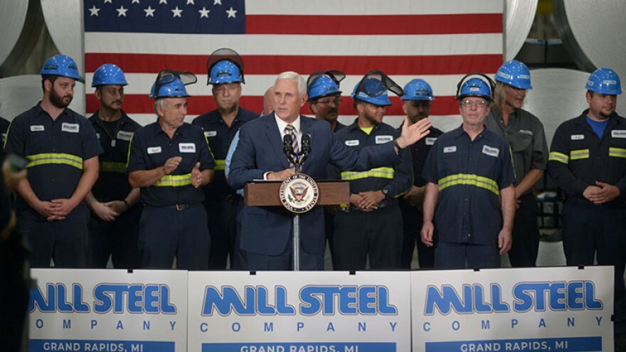 The Anderson center's closing comes a year after Vice President Mike Pence visited Mill Steel's Grand Rapids plant, touting the Trump administration's steel tariffs as boosting the U.S. steel industry.