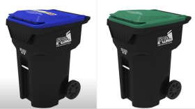 Orange County residents will receive two 95-gallon roll carts--one for garbage and another for recyclables. Photo: Orange County .