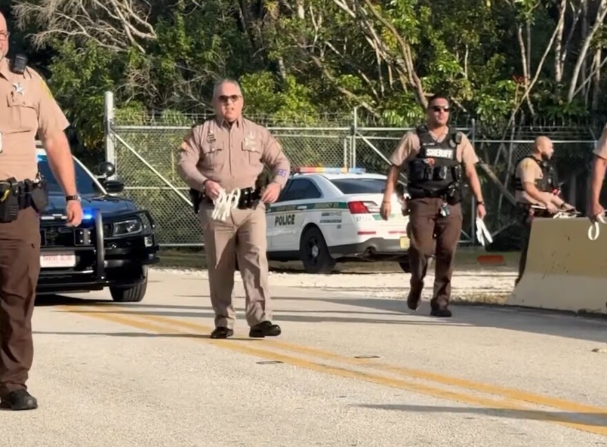 Deputies with the Miami-Dade County Sheriff's Office made a number of arrests Sunday at the Everglades detention suite in eastern Collier County. Charges and the number of arrests made were not available.