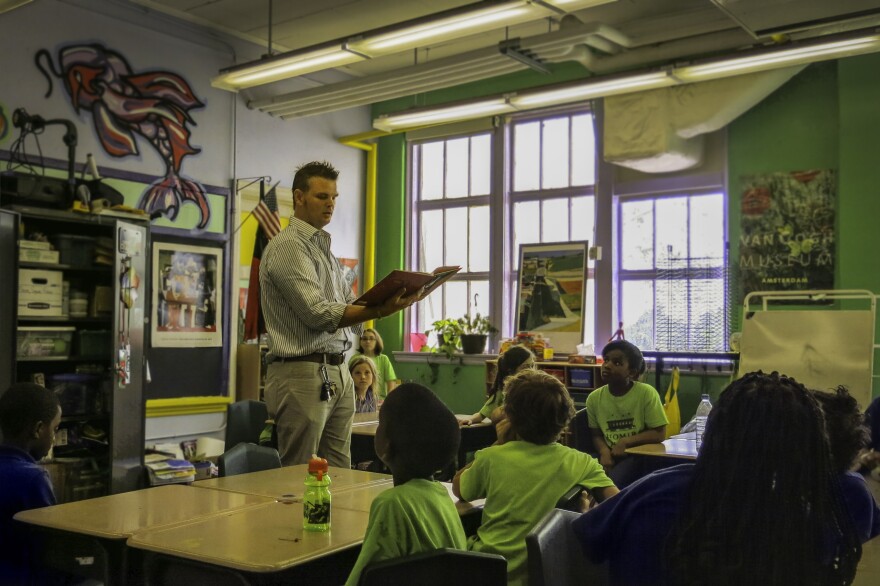 "We're still kind of building the plane as we're trying to fly it," says David Phillips, Plessy's art teacher and arts-integration specialist.