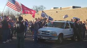 Trump supporters protesting the November 2020 election results in southeastern Wisconsin.