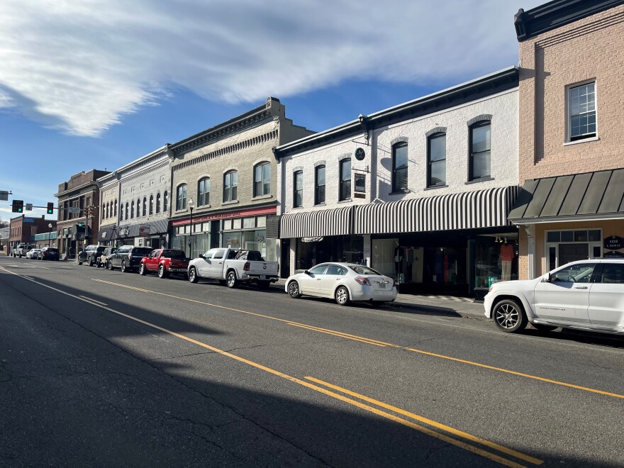 Downtown Radford along East Main Street