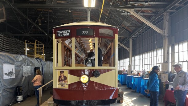 The Streetcar 390 Project is restoring one of the last streetcars used in Hampton in 1917. The project is raising money to restore the trolley and build an educational pavilion to house it in front of the Hampton History Museum.