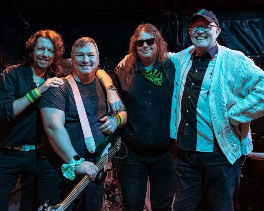The Sideburns from left to right: Mike Henderson, Jonathan Keeney, Mike Rumsey, Jody Bilyeu