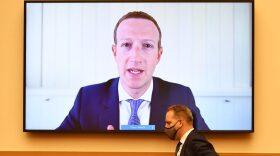 Facebook CEO Mark Zuckerberg speaks via video conference during the House Judiciary Subcommittee on Antitrust, Commercial and Administrative Law hearing on Online Platforms and Market Power on Capitol Hill.