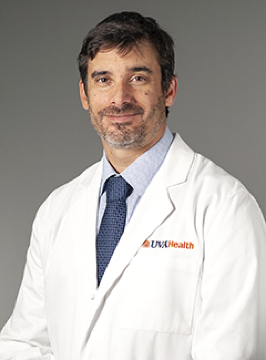 Jeffrey Wilson, MD. PhD is a professor of allergy and immunology at the University of Virginia.