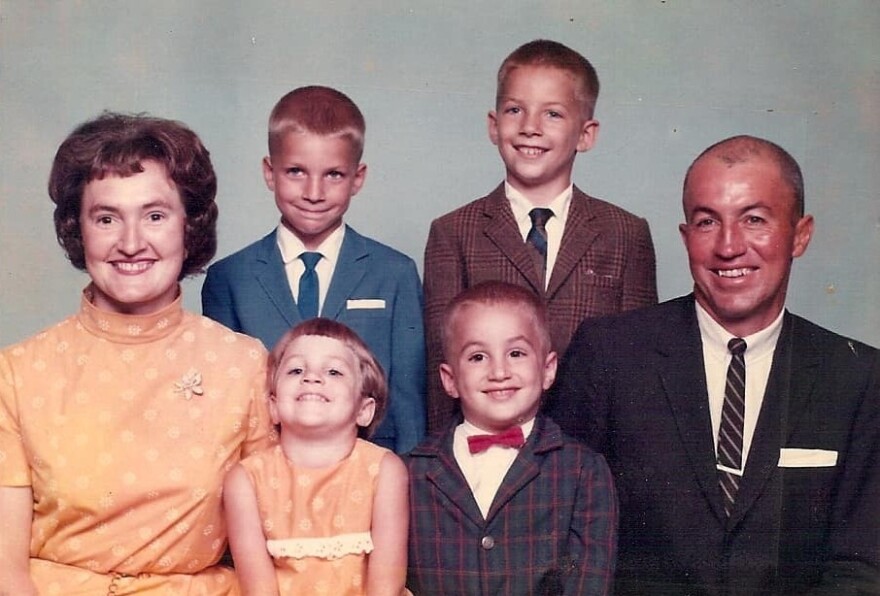 The Holters, from a church directory in the late 1960s. Clockwise from left: Sarah, Ronnie, Ricky, Dick, Randy and Ruth Ann.