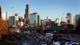 CHICAGO, ILLINOIS - NOVEMBER 13: Commuters leave downtown on November 13, 2023 in Chicago, Illinois. The Chicago area is one of only a few metropolitan areas in the country to see an uptick in interest in its luxury home market, which contributed to a listing price increase of more than 14 percent in the past year.  (Photo by Scott Olson/Getty Images)