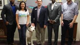 [Left to Right] Tallahassee Commission Seat 3 candidates: Richard Garzola,  Lisa Brown, Bill Schack, Alexander Jordan and  Jeremy Matlow were on Tuesday's Political Perspectives.