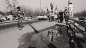 United Farm Workers movement activist march.