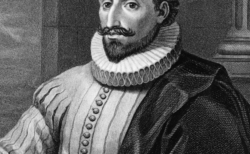 Spanish novelist Miguel de Cervantes, circa 1600. He published <em>The Adventures of the Ingenious Nobleman Don Quixote of La Mancha,</em> in two volumes, in 1605 and 1615.