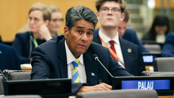 Palau President Surangel Whipps Jr. at the United Nations General Assembly.