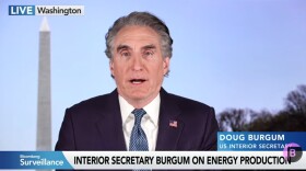 Interior Secretary Doug Burgum speaks on Bloomberg Television, Feb. 11, 2026.