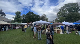 Booths at the Second Sunday at Congress Park in Saratoga Springs