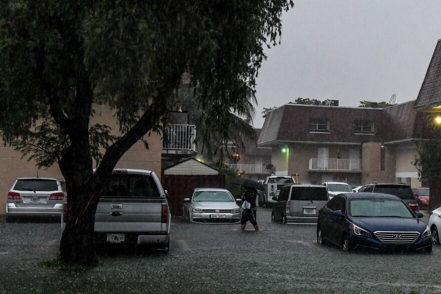 A flooded apartment in Miami in May 2020. Flooding from rising seas is already disrupting daily life in South Florida. By 2050, sea levels on the East Coast will rise more than a foot.