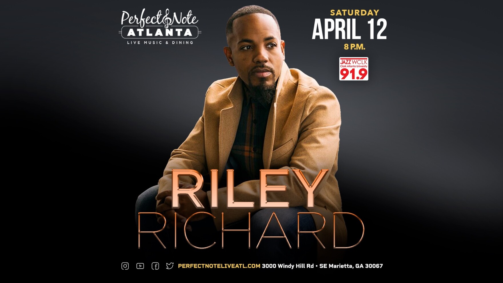SATURDAY APRIL 12: An Evening with Riley Richard at The Perfect Note ...