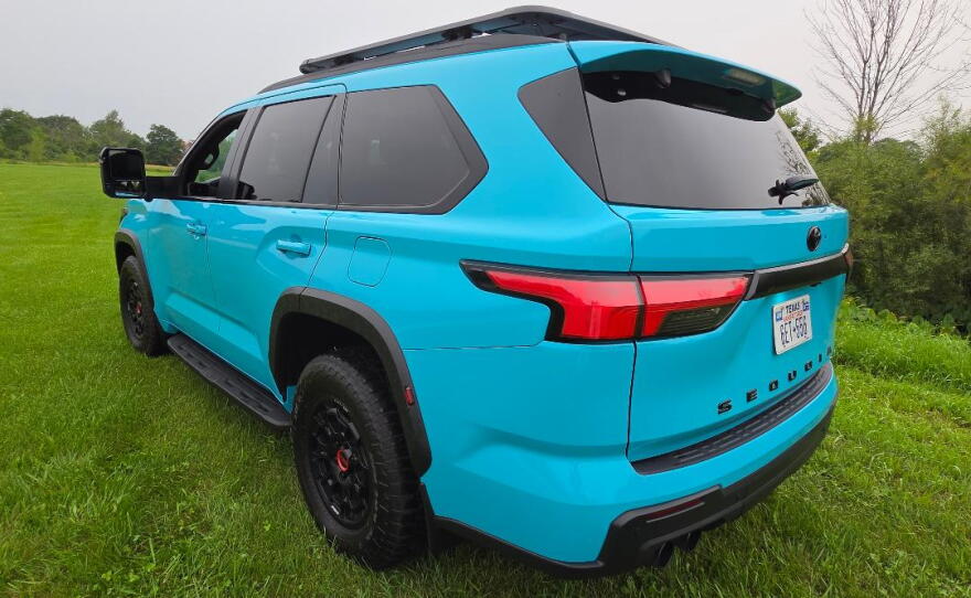 2026 Toyota Sequoia TRD Pro Hybrid lefr rear