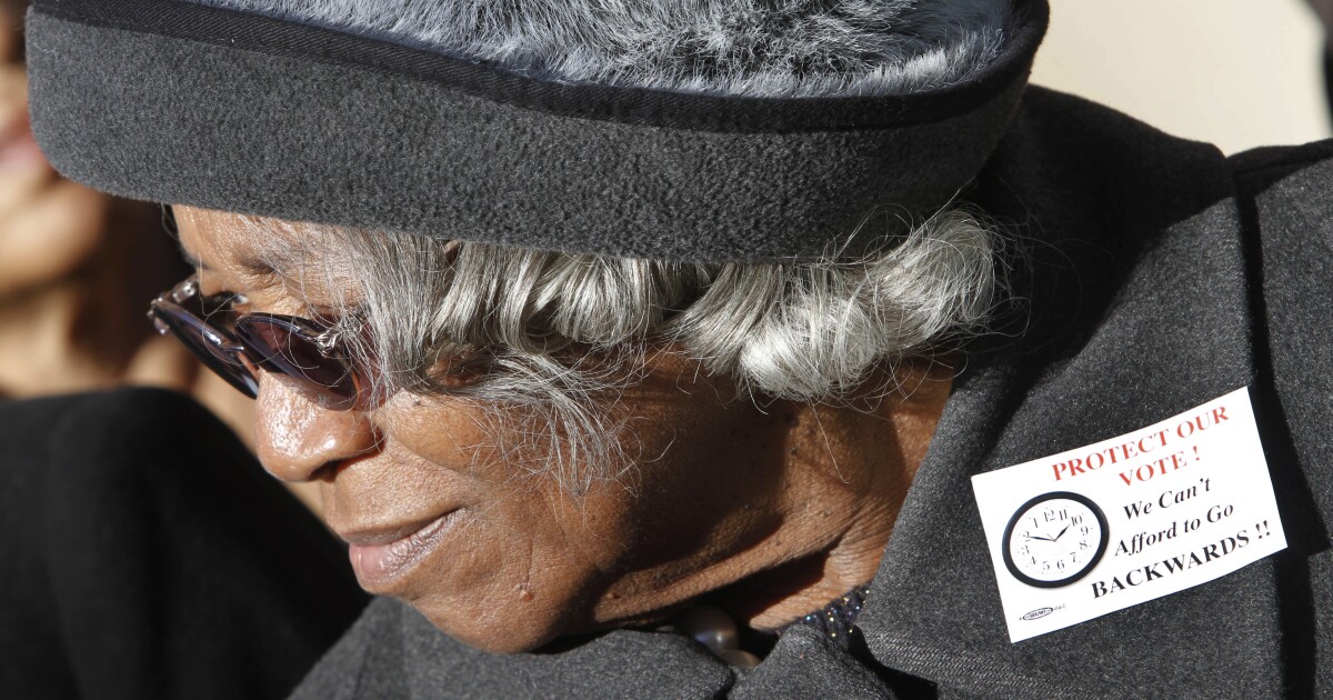 Trailblazing senator's work on voting rights praised