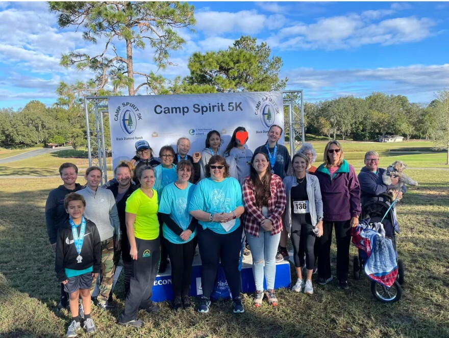Two years ago at the Camp Spirit 5K, staff members, alumni, and campers at the time showed their support for the annual fundraising event.