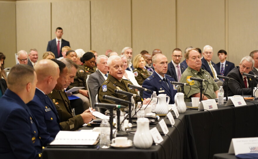 Gov. Henry McMaster, state leaders and military commanders representing South Carolina's military installations met for an annual briefing on Wednesday, Sept. 23, 2026, at the University of South Carolina Alumni Center in Columbia, S.C.