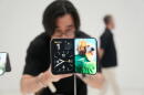 The iPhone Duo is displayed on Wednesday, Sept. 9, 2026, on the Apple campus in Cupertino, California. (Jeff Chiu/AP)