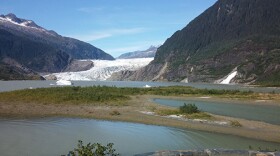 The Mendenhall Glacier.