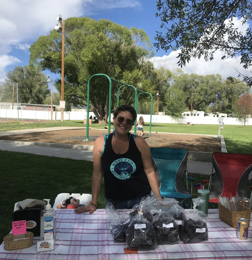 Chef Galit Korngold, owner of Wild Gal’s Market, at the sixth-annual Heritage Festival that took place in Nucla Town Park on October 8.
