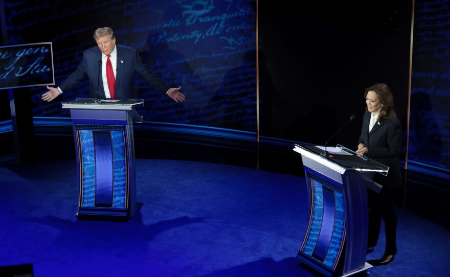 Harris and Trump clashed on major issues at tonight's presidential debate | NPR