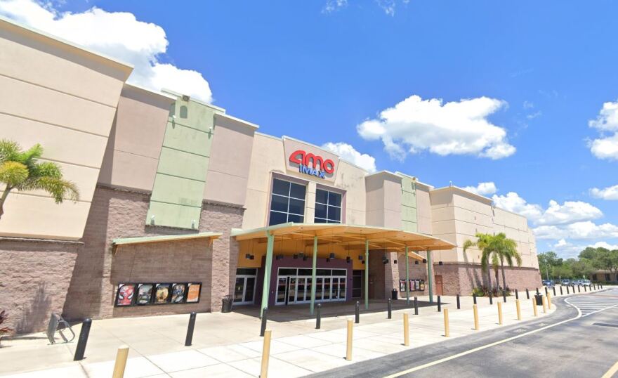 Movie theaters in Pinellas County, including AMC Woodlands in Oldsmar, will be allowed to reopen at 50 percent capacity.