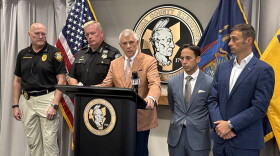 Oneida County Executive Anthony Picente was joined by other local officials to announce raids carried out at two Utica businesses. Authorities say they confiscated suspected synthetic cannabis and other goods.