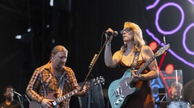 Derek Trucks, left, and Susan Tedeschi of the Tedeschi Trucks Band perform during Bourbon and Beyond music festival on Friday, Sept. 20, 2024, at the Kentucky Exposition Center in Louisville, Ky. (Photo by Amy Harris/Invision/AP)