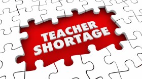 Teacher Shortage Puzzle Pieces Words Hire More Educators 3d Illustration