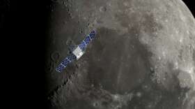 Artist's rendition of CAPSTONE at the lunar North Pole. Photo: NASA