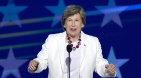 FILE - Randi Weingarten, president of the American Federation of Teachers, speaks during the Democratic National Convention Aug. 22, 2024, in Chicago. (AP Photo/J. Scott Applewhite, File)