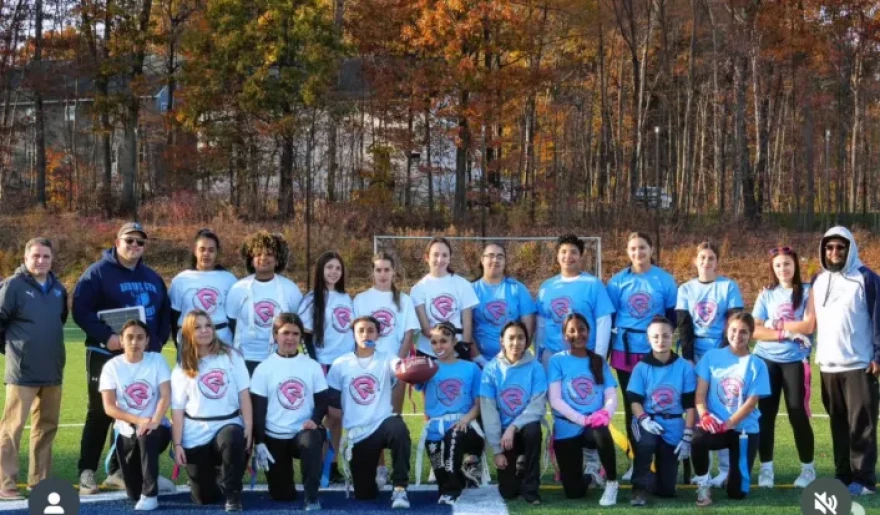 The Johnston High School flag football team.