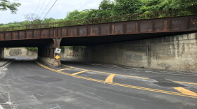 Riverside Drive will be closed at this railroad bridge between Kemper and Hazen starting Monday for a construction project to stop flooding.