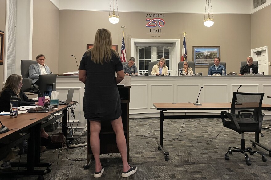 Heber City resident Heidi Harmon said at a special meeting April 14, 2026, she wants a city manager who protects open space.