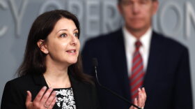 DHHS Secretary Mandy Cohen, shown here in a Tuesday press conference , asked the RNC for more information.