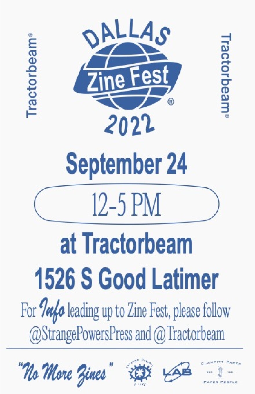 Dallas Zine Fest flier