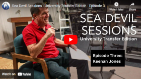 Former CFCC math chair being interviewed on CFCC's podcast — Sea Devil Sessions.